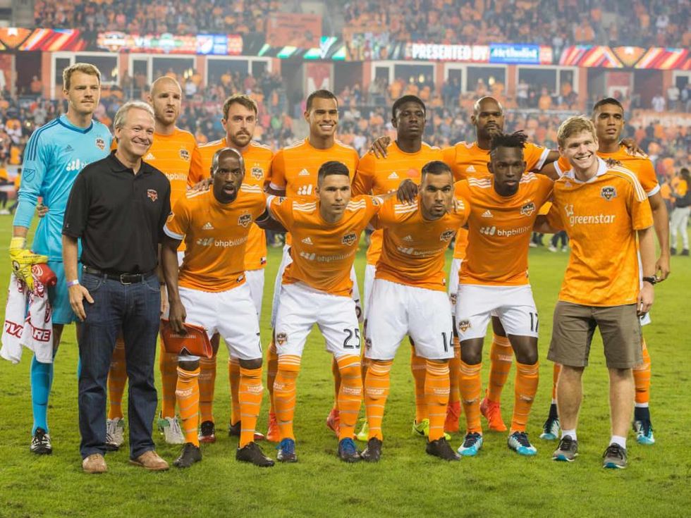Houston Dynamo in MLS Western Conference game against Seattle