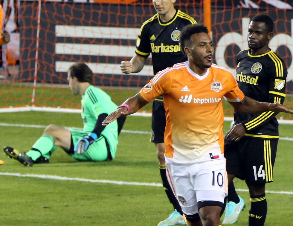 Houston Dynamo soccer Giles Barnes April 2015