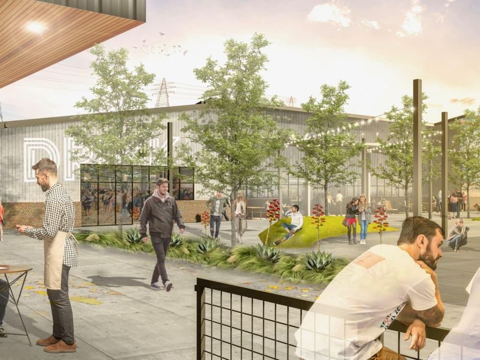 Houston Farmers Market restaurant rendering