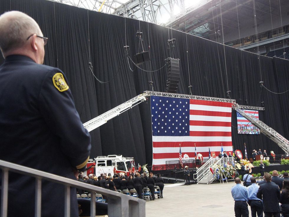 Houston Firefighters Memorial at Reliant June 2013