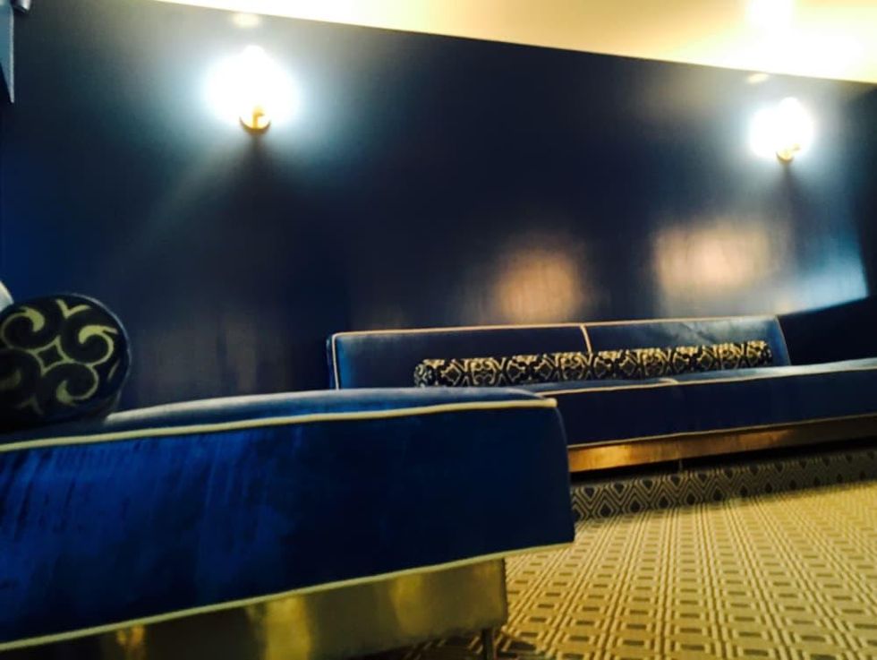 Houston, First Look at Bar Bleu, June 2016, accents of blue