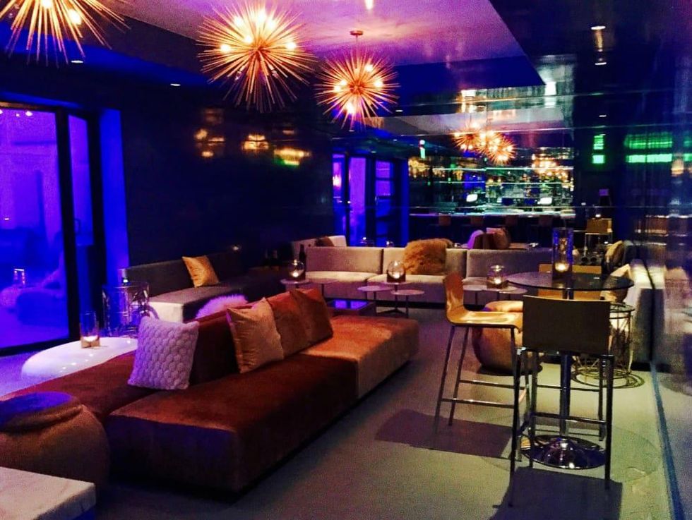 Houston, First Look at Bar Bleu, June 2016, side room