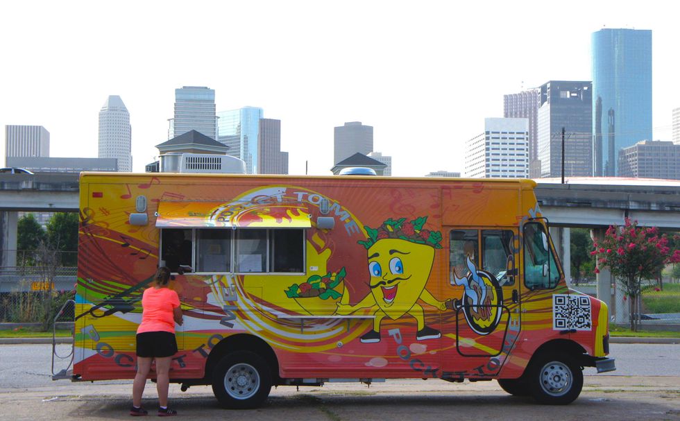 Houston Food Park grand opening Pocket to Me pita truck