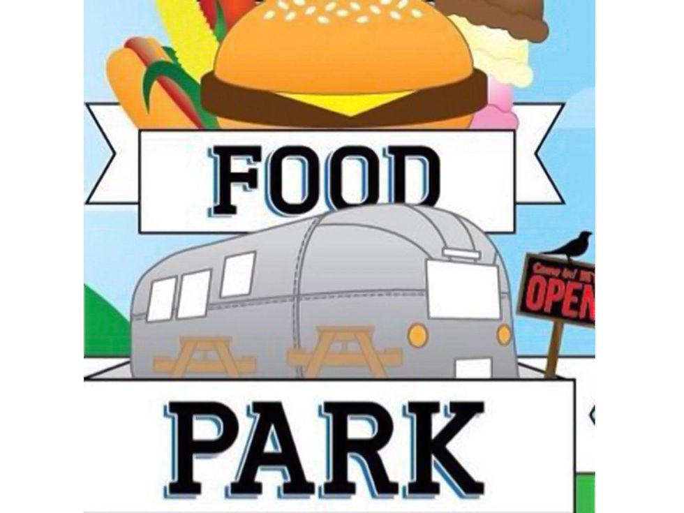 Houston Food Park graphic truck trailer