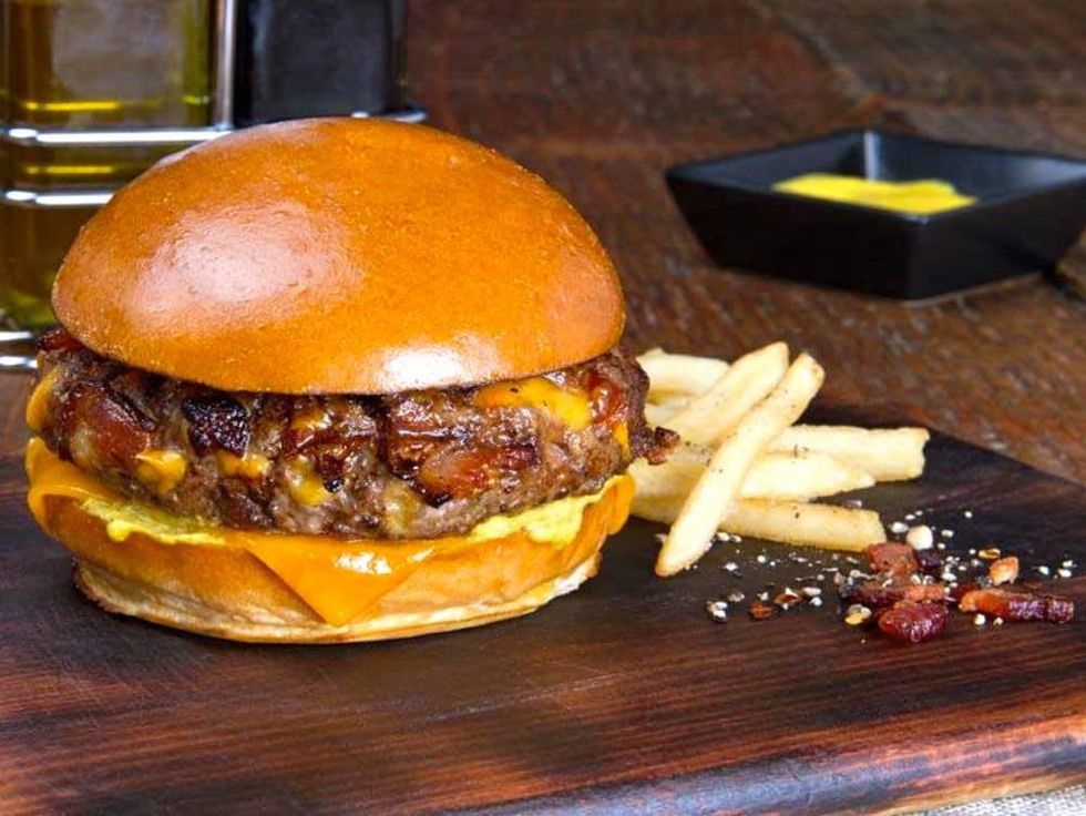 Houston, George Foreman Butcher Shop, July 2015, burger