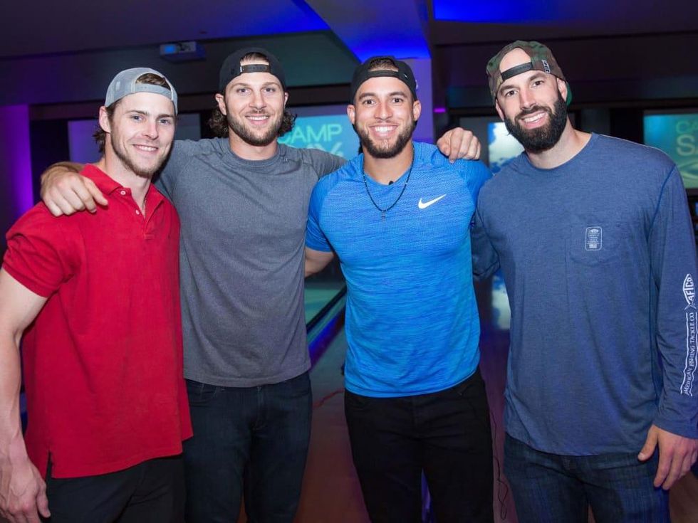 George Springer and His Wife Throw the Ultimate Bowling Party For