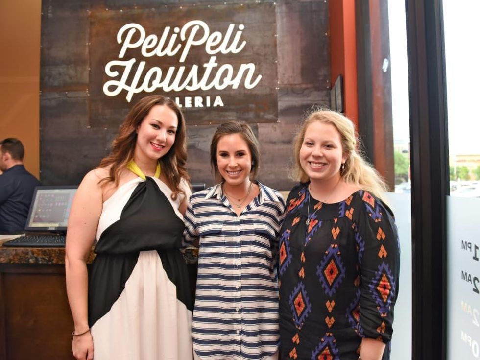 Houston, George Springer Bowling Benefit Kick Off, June 2015, Alexandra Gintoli, Abby Clarke, Rachel Amalfitano