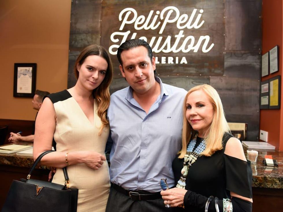 Houston, George Springer Bowling Benefit Kick Off, June 2015, Eloise Frischkorn,Luis Bauer,Carolyn Farb