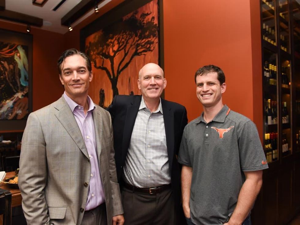Houston, George Springer Bowling Benefit Kick Off, June 2015, Jim Colasanto, Ed Brown, Tony Sullivan
