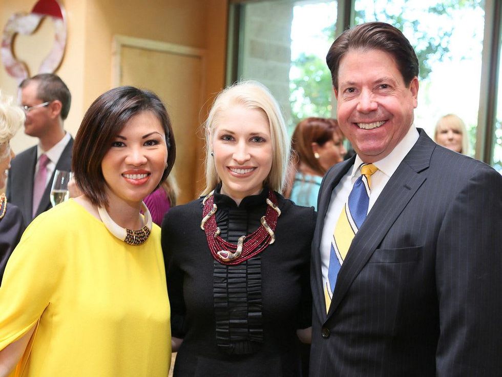 Houston Grand Opera Ball luncheon, March 2013, Annie Tan, Isabel David, John Evatz