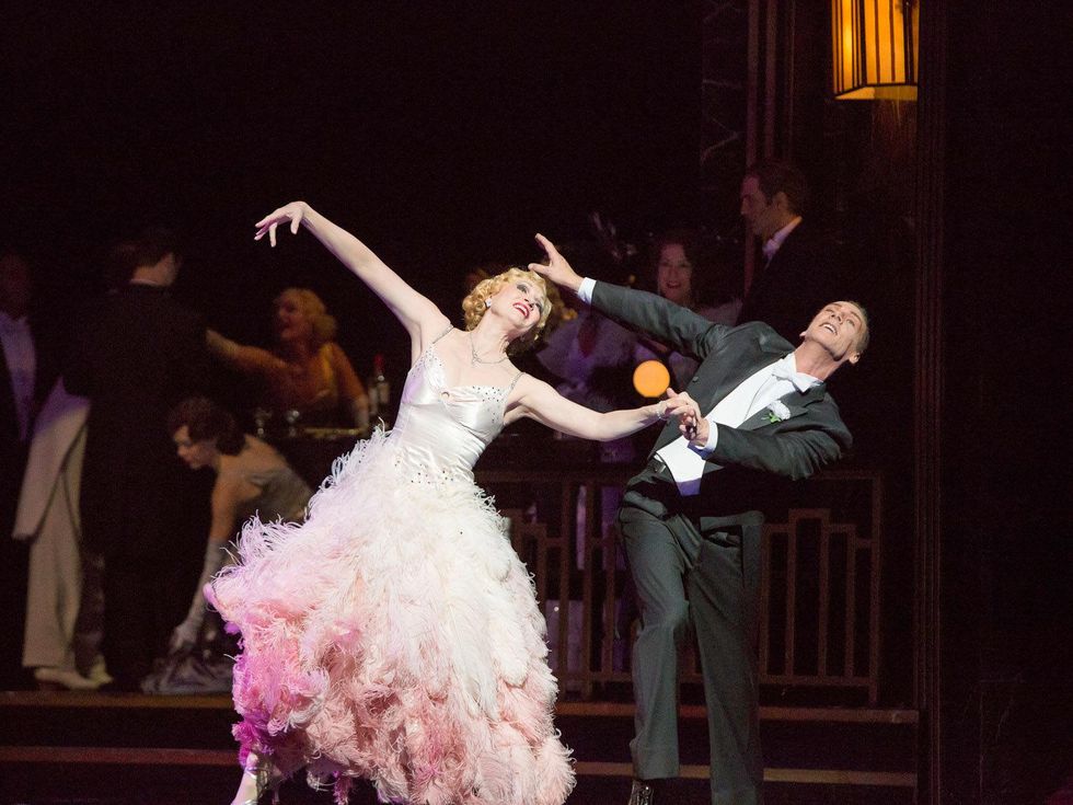 Houston Grand Opera Die Fledermaus October 2013 Krissy Richmond, Ginger Rogers; Phillip Broomhead, Fred Astaire
