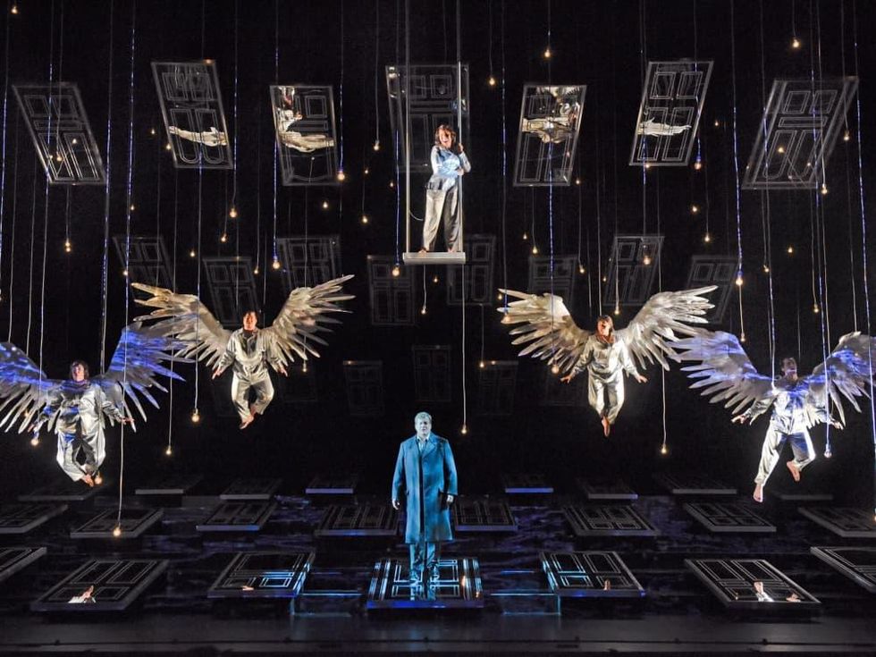 Houston Grand Opera It's A Wonderful Life angels William Burden as George Bailey and angels