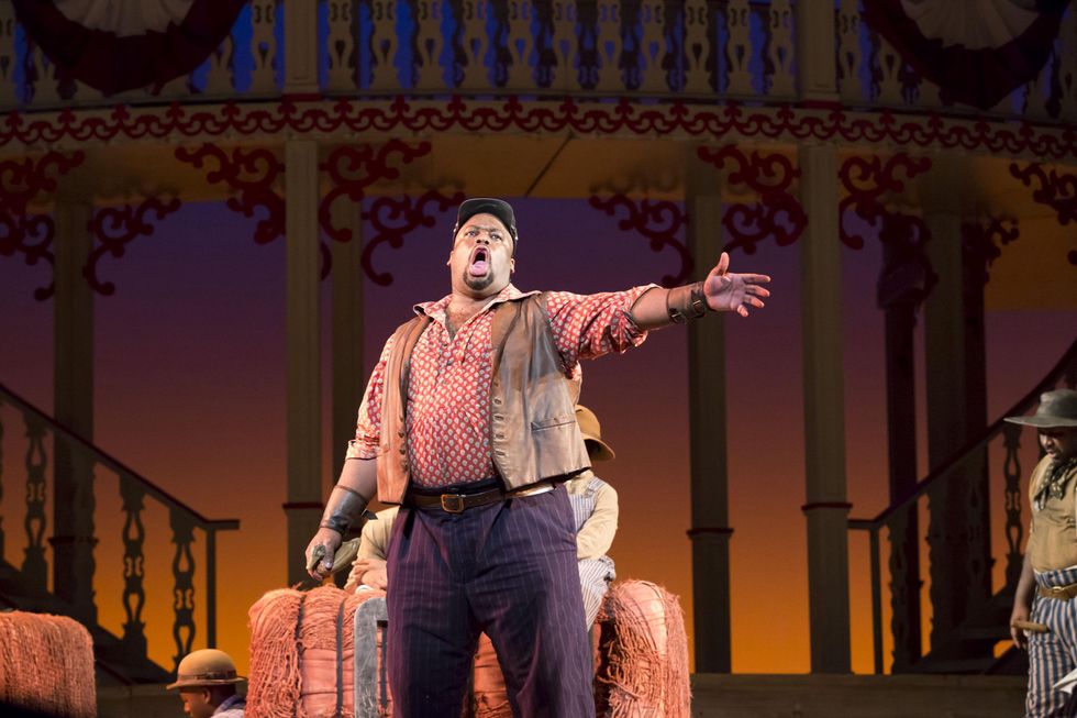 Houston Grand Opera, Showboat, January 2013, Joe (Morris Robinson) sings \u201cOld Man River\u201d