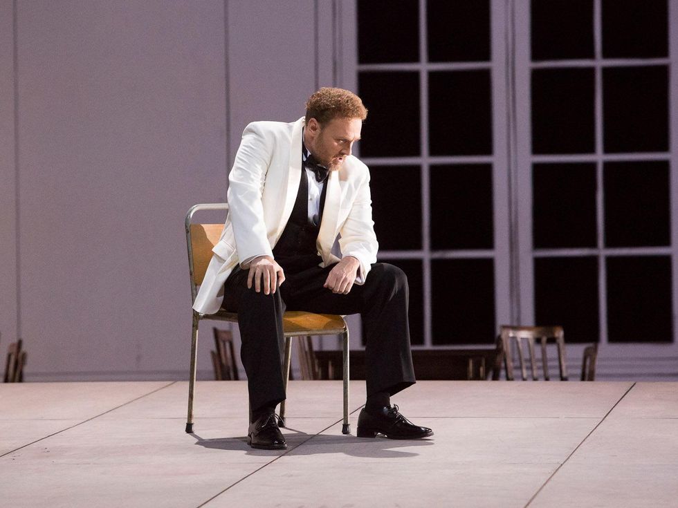 Houston Grand Opera Tristan and Isolde April 2013 Christof Fischesser as King Marke in Houston Grand Opera\u2019s Tristan and Isolde