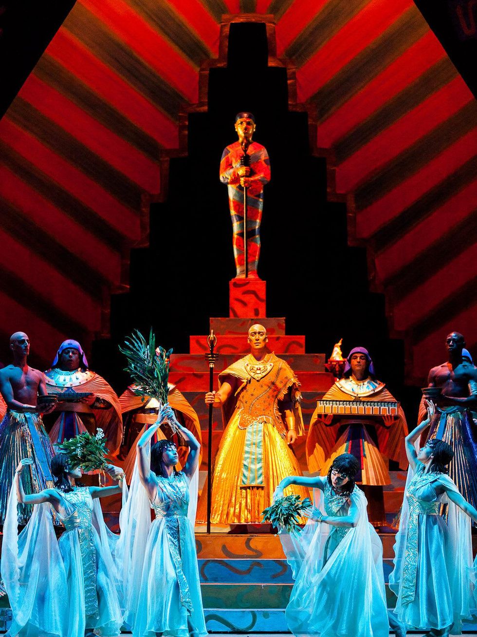 Houston Grand Opera Verdi's Aida with Alin Anger as Ramfis and HGO chorus and supers