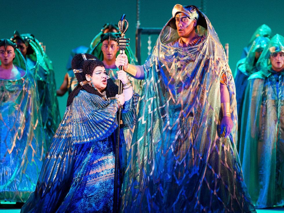 Houston Grand Opera Verdi's Aida with Dolora Zajick as Amneris and Ain Anger as Ramfis