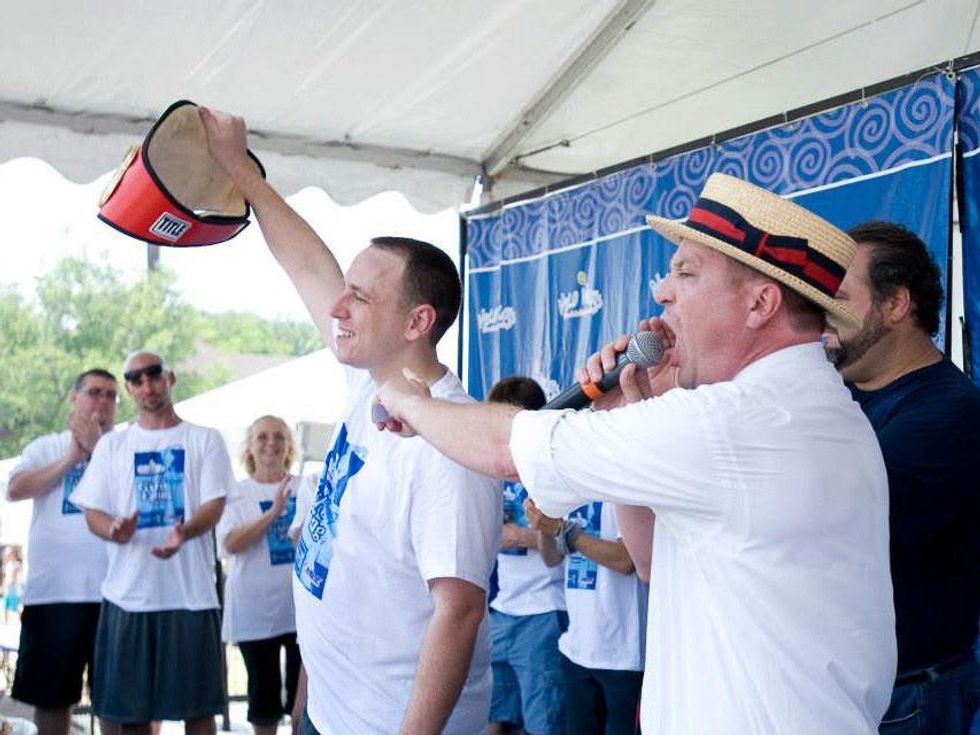 Houston Greek Festival gyro eating contest Niko Niko's May 2013 winner