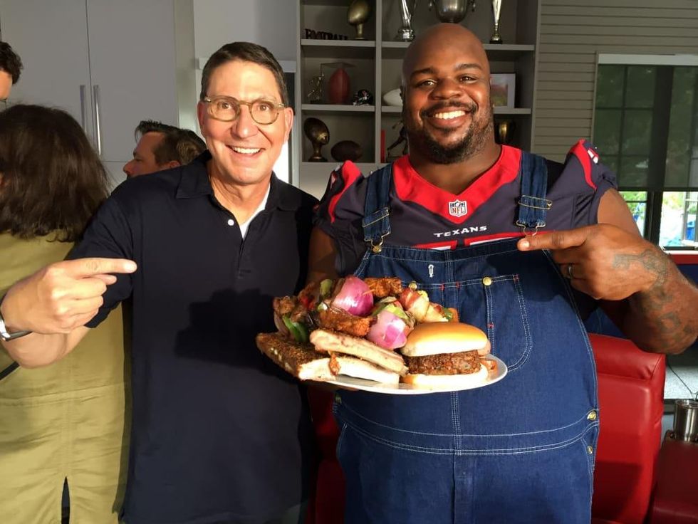 Houston, HEB president Scott McClelland, July 2017, Scott McClelland, Vince Wilfork