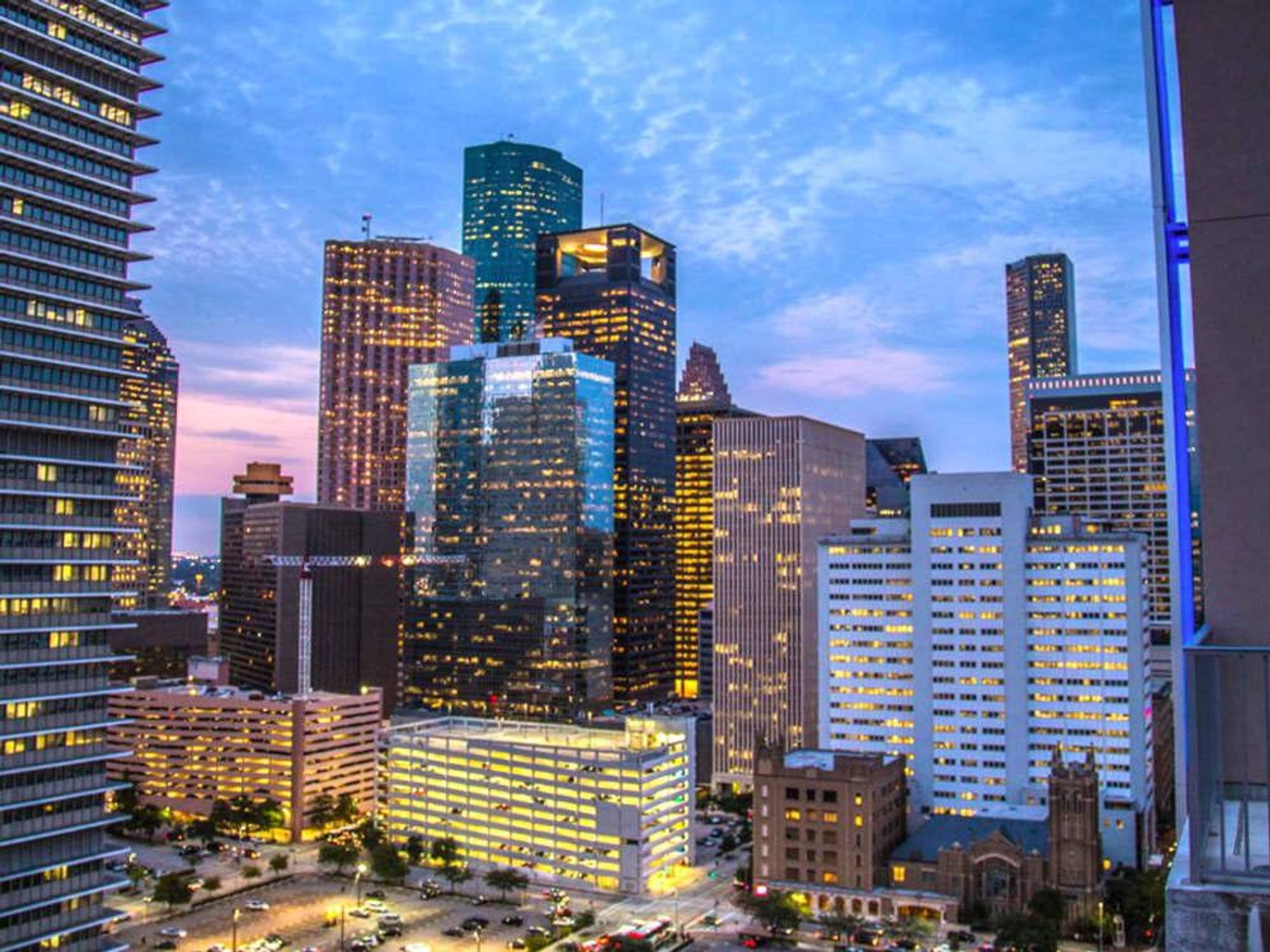 Houston, Highrise apartment views_May 2015, Skyhouse Houston