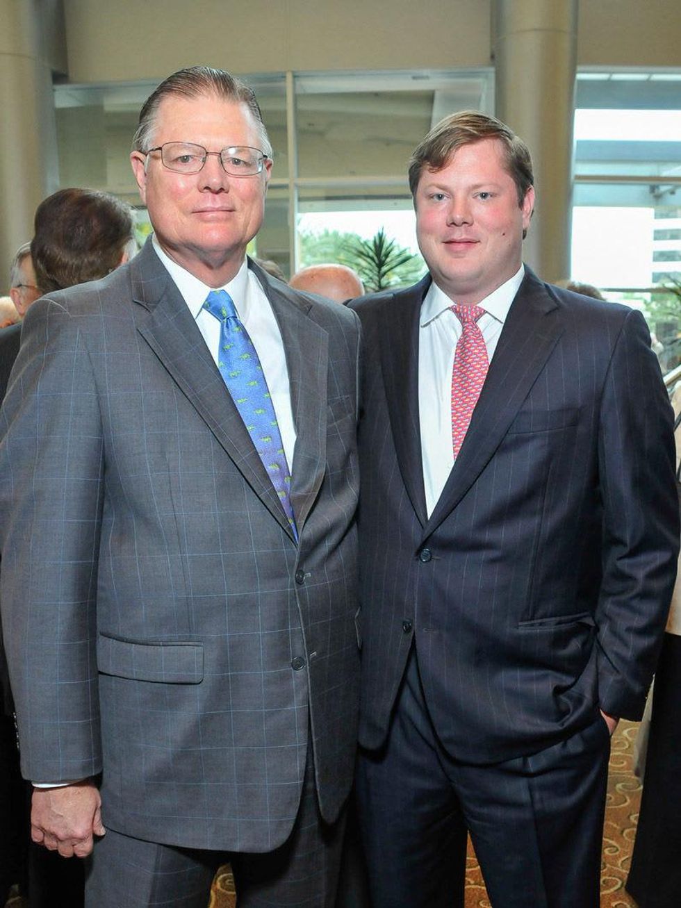 Houston Hospice luncheon April 2013 Bob Hixon, Gid Hixon