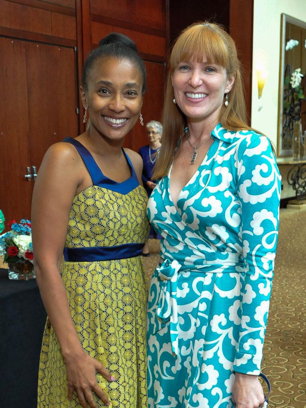 Houston Hospice luncheon April 2013 Jackie Fair, Leslie Holland