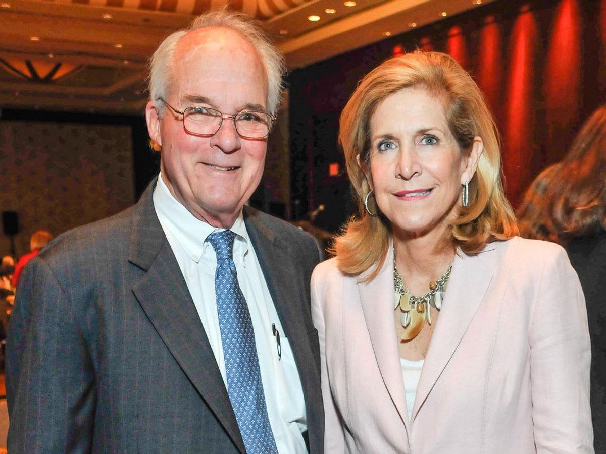 Markley and Julie Crosswell at the Houston Hospice luncheon