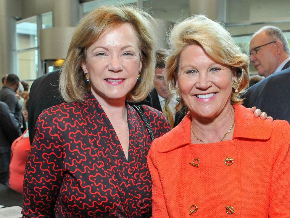 Houston Hospice luncheon April 2013 Sarita Hixon, Sarah Pitt