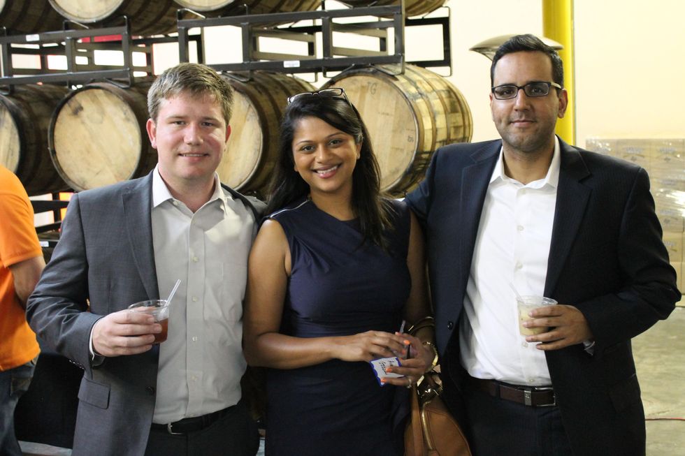 Houston, Houston Young Lawyers and South Asian Bar Associations YP Event, June 2015, Ben Ruemke, Avani Gossai, Randeep Hira