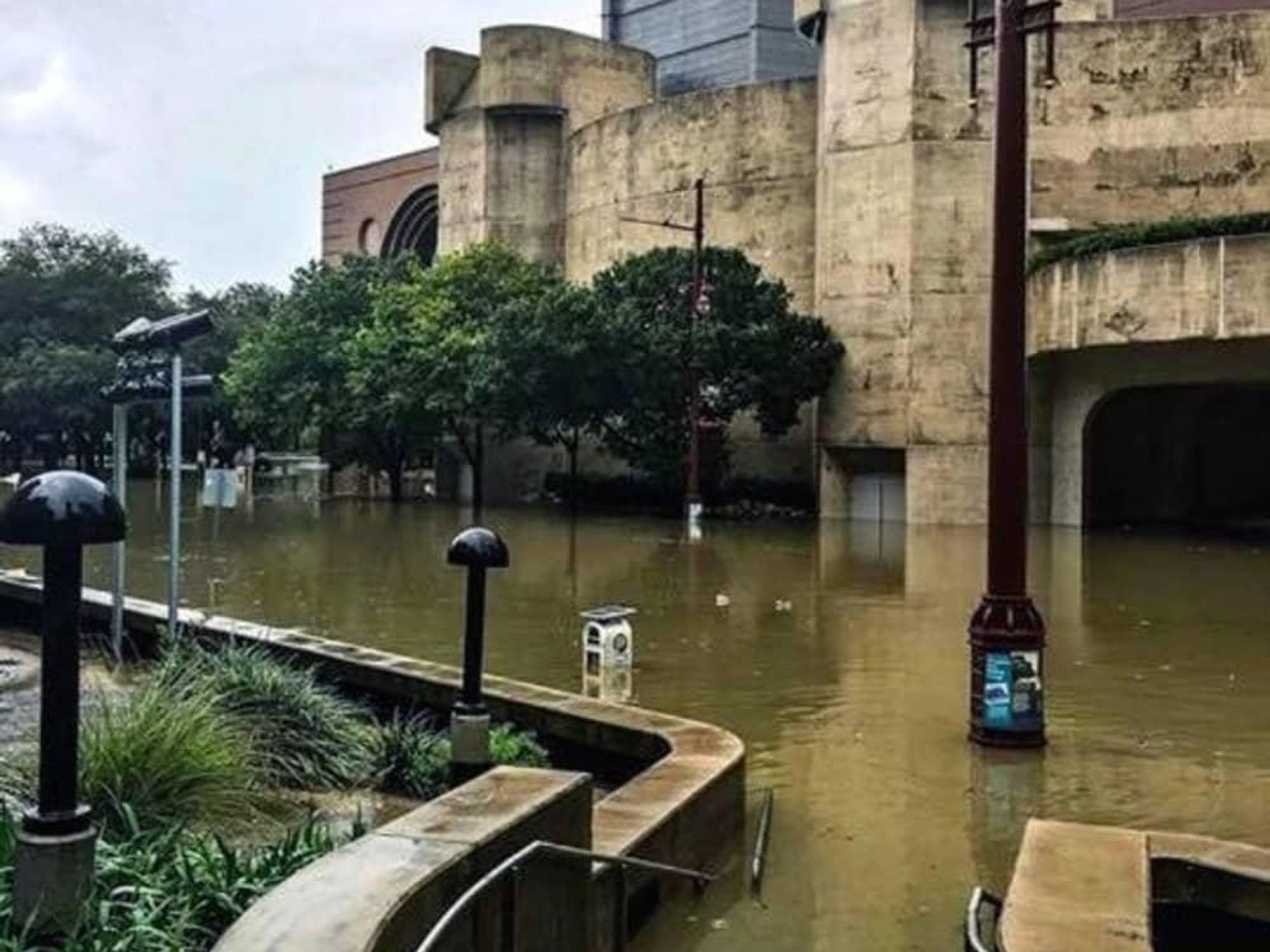 Houston, Hurricane Harvey, flood photos, The Wortham