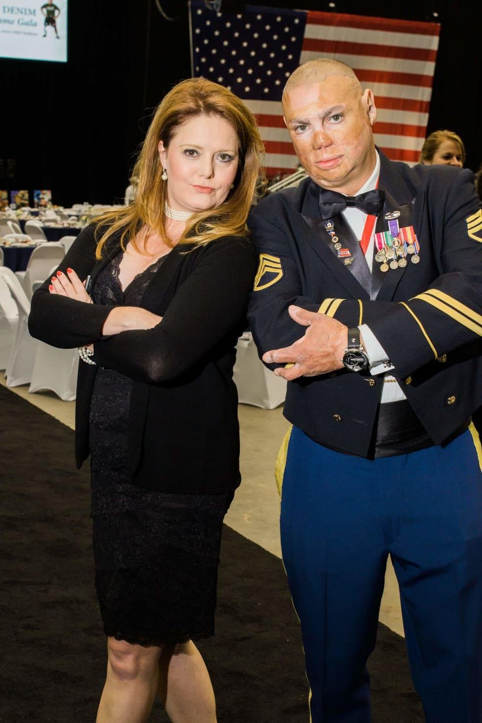 Houston, Impact A Hero Hall of Fame Gala, May 2016, Christine Dobbyn, Army Staff Sergeant, Shilo Harris