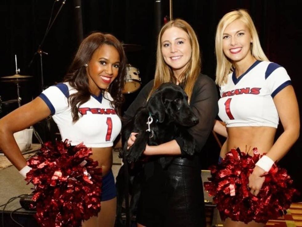 Houston, K9s4COPs Unleashed, Oct. 2016, Meaghan Dawson, Texans cheerleaders