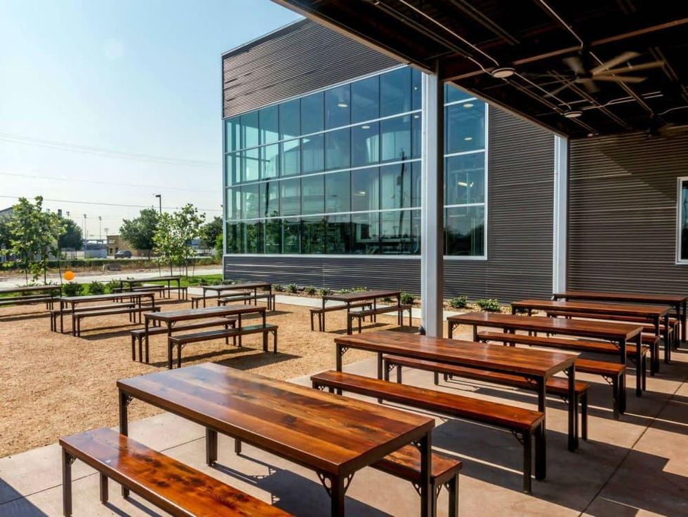 Houston, Karbach Brewing Restaurant and Patio, October 2015, patio