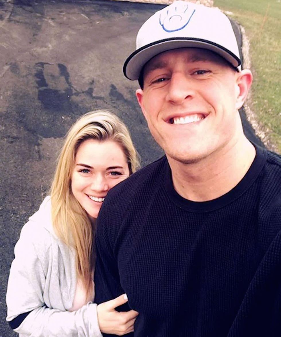 Houston, Kealia Ohai and JJ Watt, November 2017