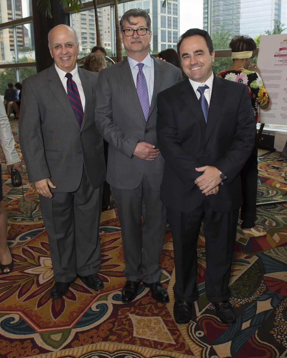 Houston, Kick Out Kidney Disease Luncheon, May 2015, Dr. Juan Olivero, Kevin Longino, Dr. Horacio E. Adrogue