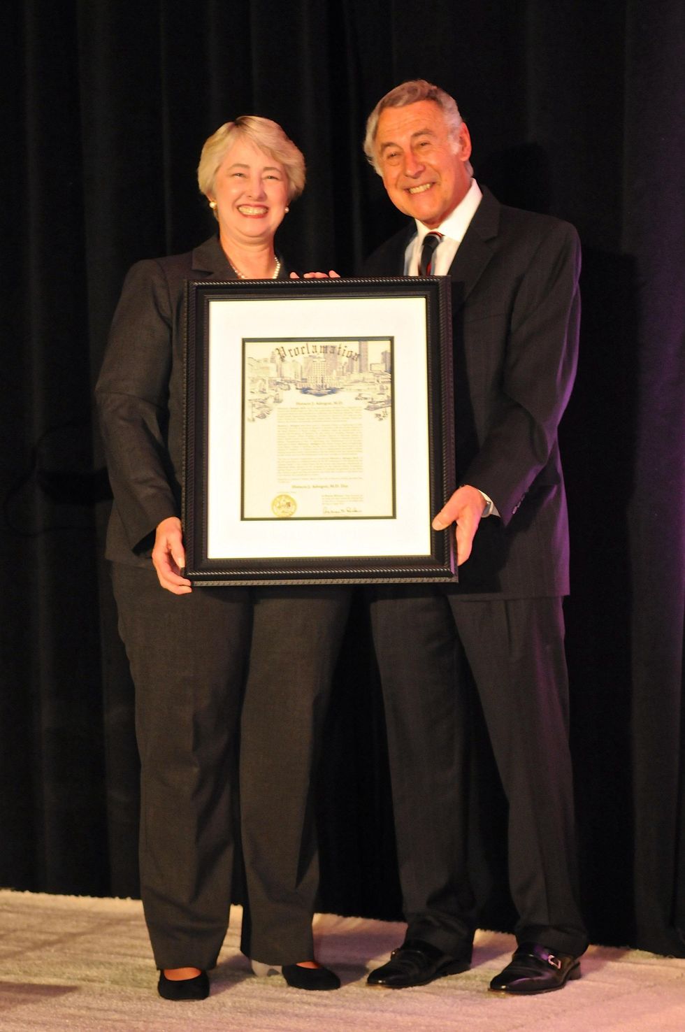 Houston, Kick Out Kidney Disease Luncheon, May 2015, Mayor Annise D Parker, Dr. Horacio J. Adrogue