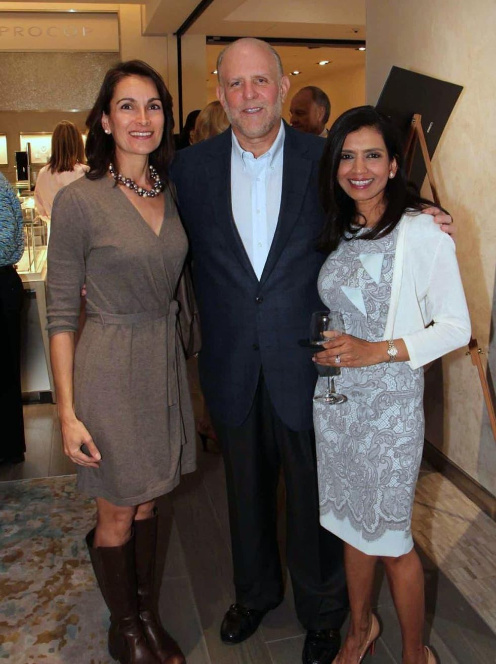 Houston, Kickoff for ESCAPE's Celebrity Serve Benefit, March 2017, Erica Harris, Michael Ainbinder, Maria Ainbinder