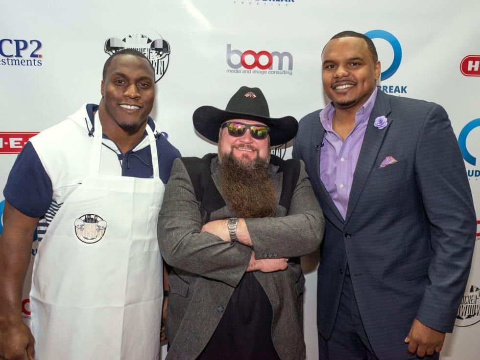 Houston, Kitchen Throwdown with Whitney Mercilus, Jan 2017, Takeo Spikes, Sundance Head, Chester Pitts