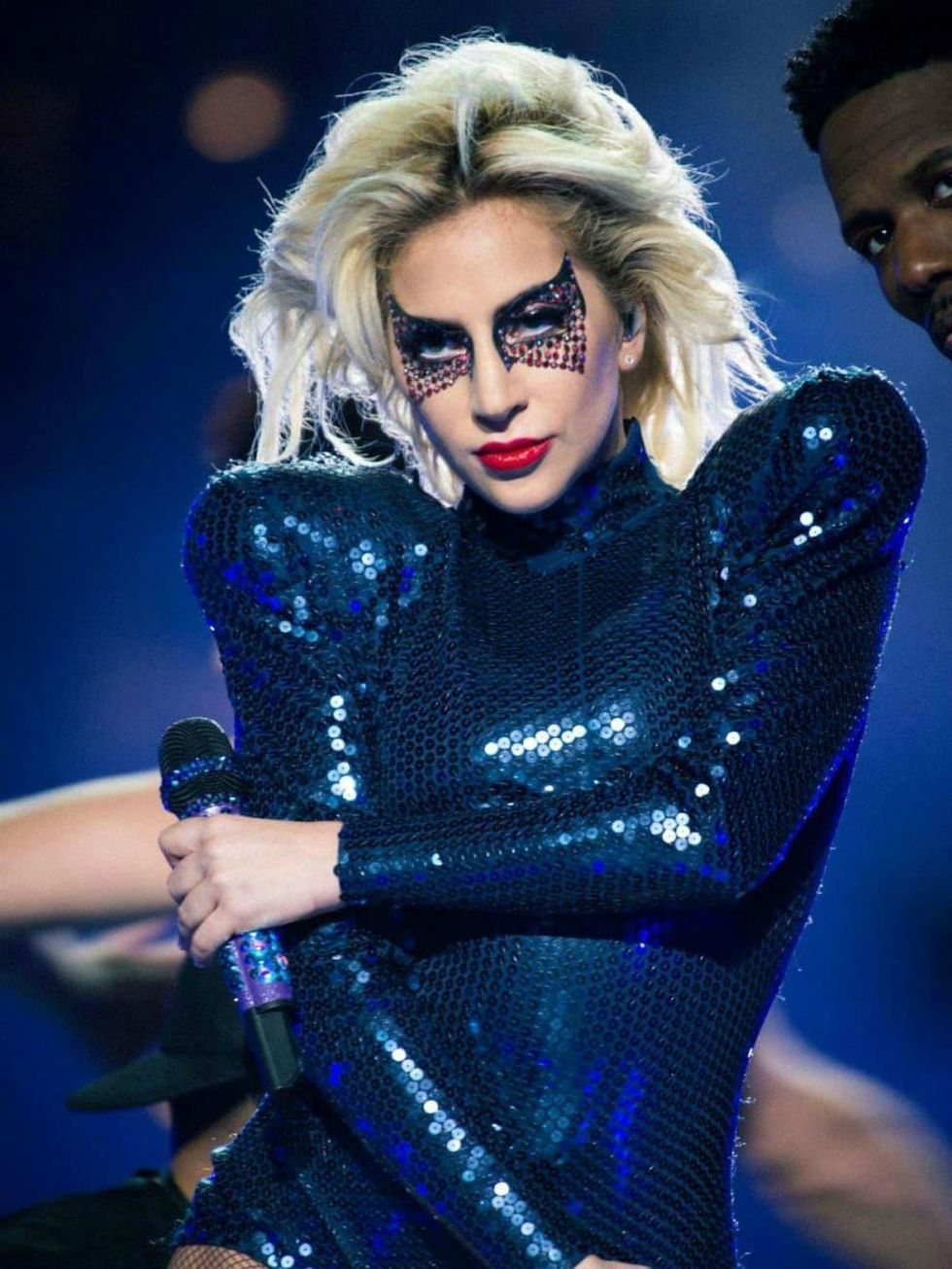 Houston, Lady Gaga's Super Sunday, Super Bowl LI, Feb 2017, Lady Gaga onstage at Super Bowl LI