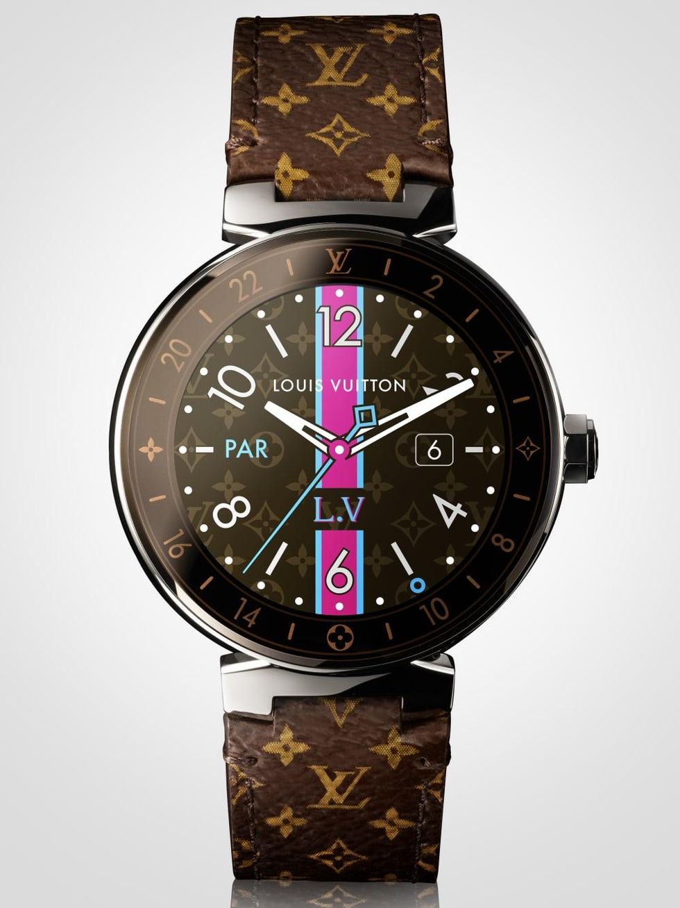 Houston, Louis Vuitton new Tambour Horizon watch, July 2017, Tambour Horizon Monogram Watch