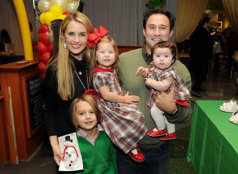 Houston, M.D. Anderson Breakfast with Santa, Dec 2016, Laine Santamaria, Mac Santamaria, Edie Santamaria, David Santamaria, Annie Santamaria