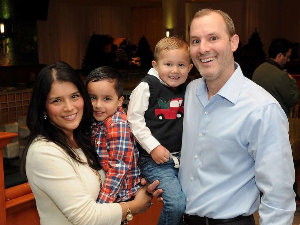 Houston, M.D. Anderson Breakfast with Santa, Dec 2016, Monica Rose, Eli Rose, Ethan Rose, Scott Rose