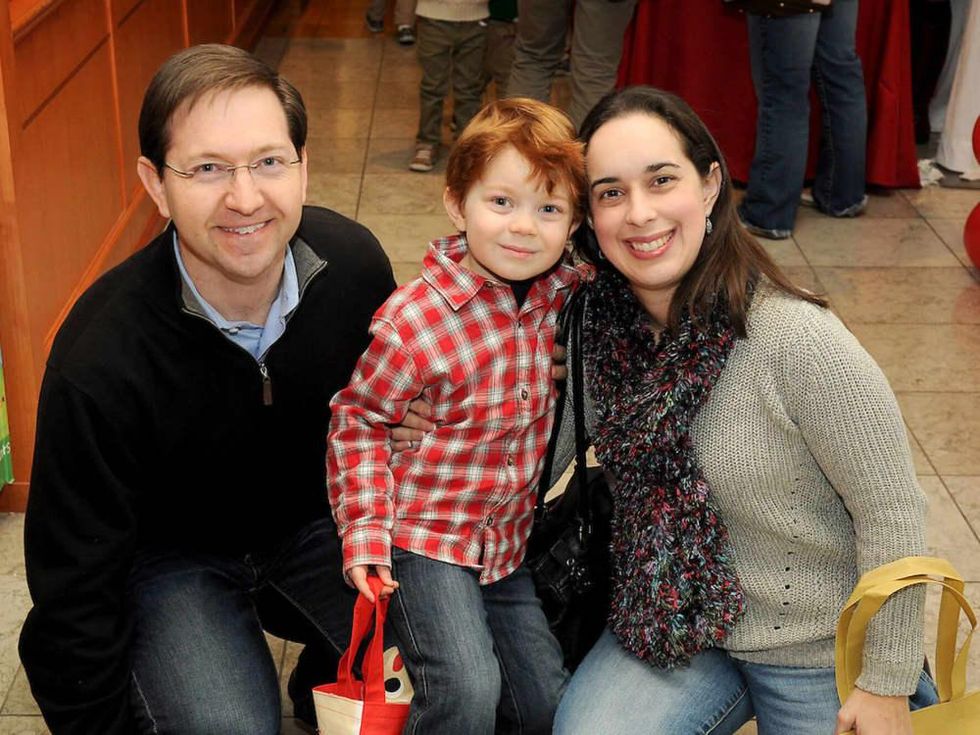 Houston, M.D. Anderson Breakfast with Santa, Dec 2016, Rachel Auwarter, Ryan Auwarter, Todd Auwarter