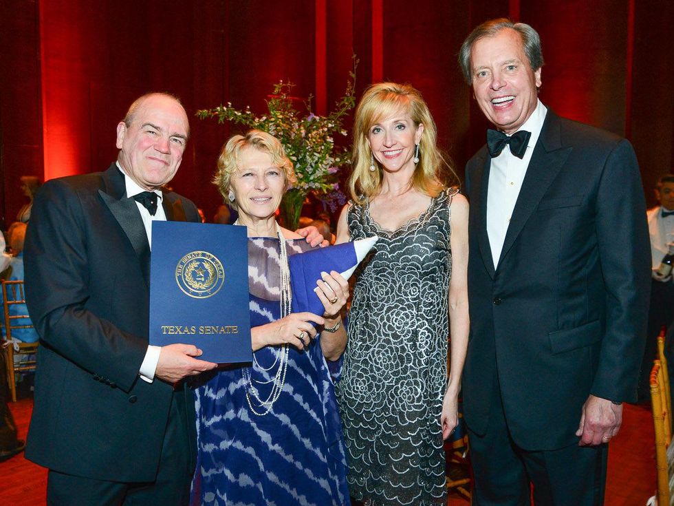 Houston Maestro's Dinner May 2013 Hans Graf and Rita Graf, Tricia Dewhurst and Lt. Gov. David Dewhurst