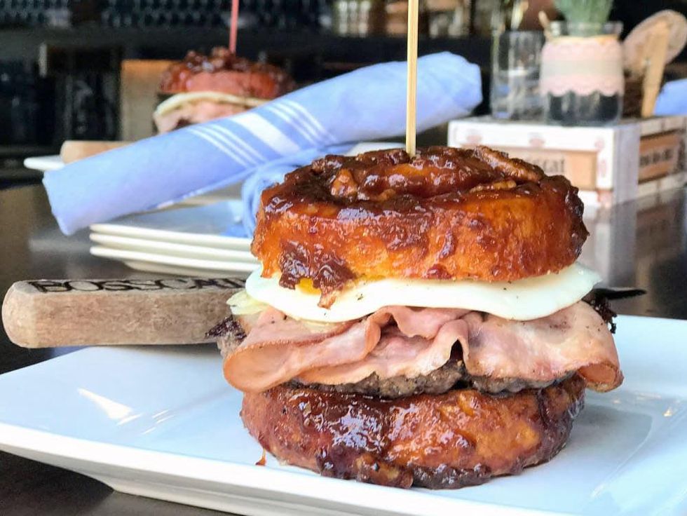 Houston_Marcy_Bosscat Kitchen sticky bun breakfast sandwich, May 2017