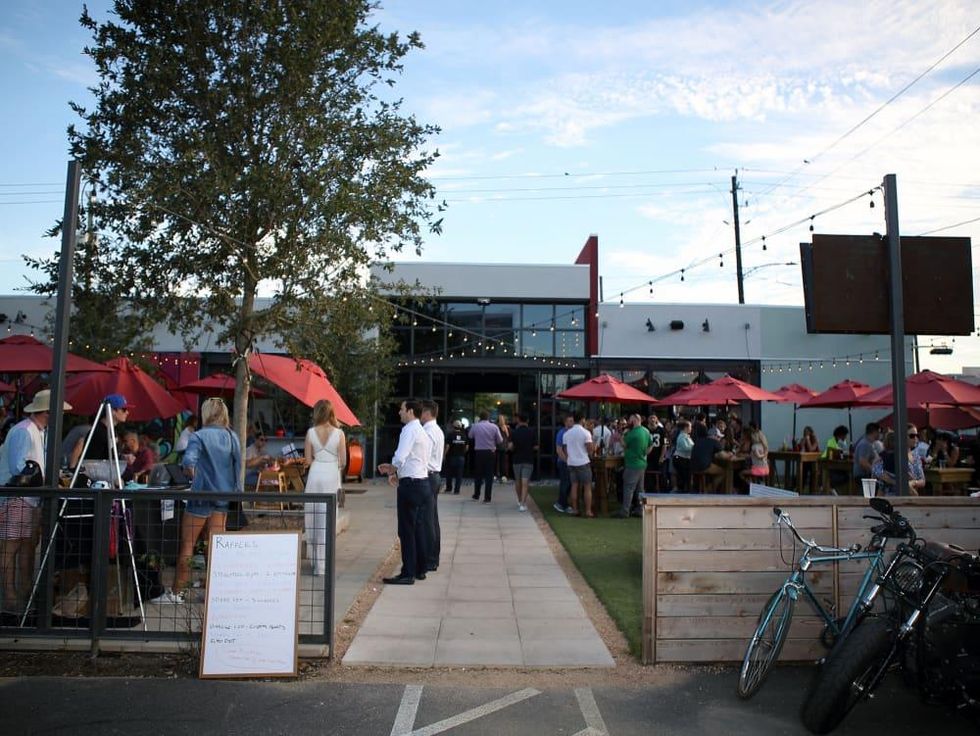 Houston, Marcy, Friends of Habitat for Humanity event, FM Kitchen and Bar exterior