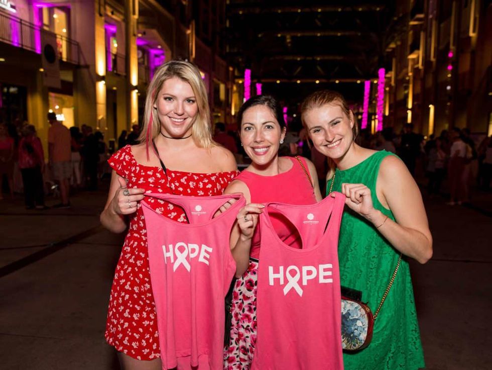 Houston, Marcy, West Ave Pink Party, October 2017, Caroline Story, Lauren Grossman, Olga Chavanelle