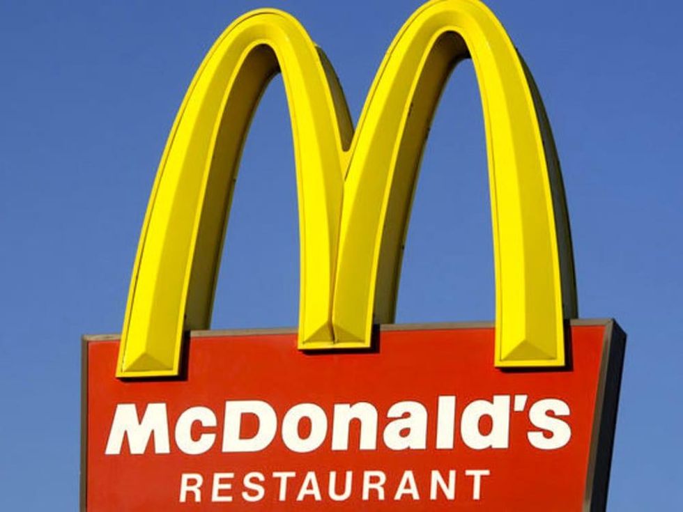 Houston, McDonalds golden arches, August 2017