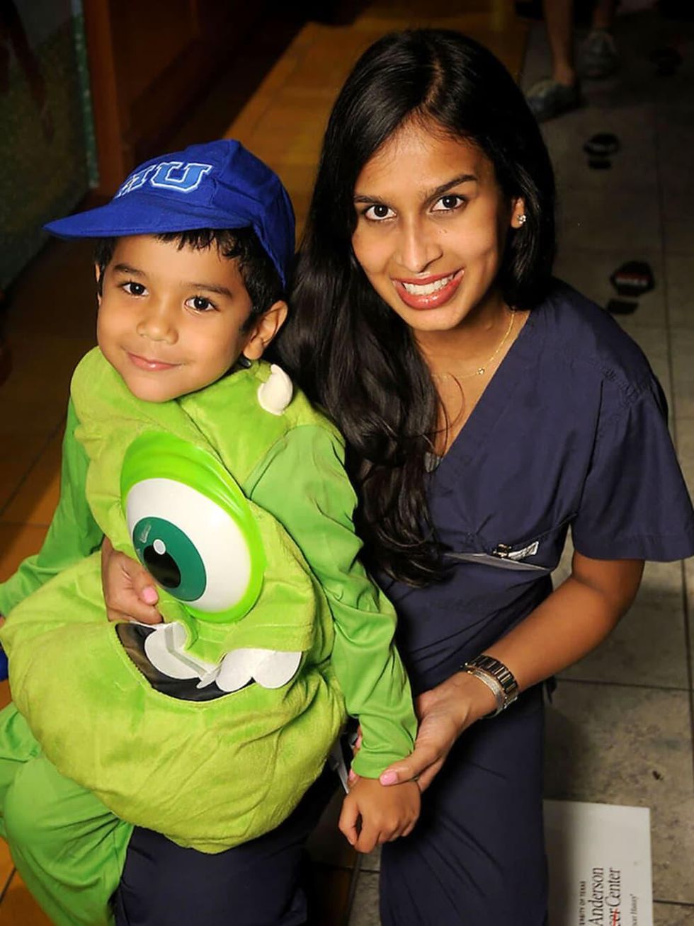 Houston, MD Anderson Children\u2019s Cancer Hospital Halloween Spooktacular, Oct. 2016, Meera Avila, Jayden Avila