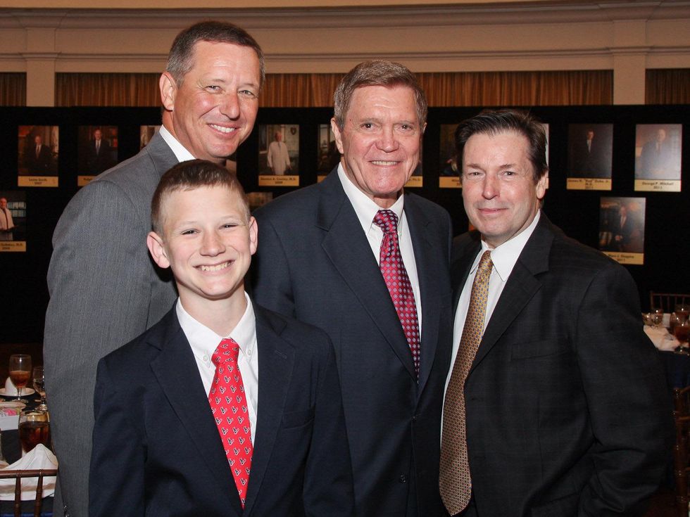 Houston Men of Distinction May 2013 Luke Wuthrich and David Wuthrich, Don Jordan and Scott Evans