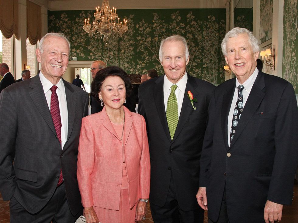 Houston Men of Distinction May 2013 Ted Reynolds and Nancy Reynolds, Jim Crownover and Louis Skidmore